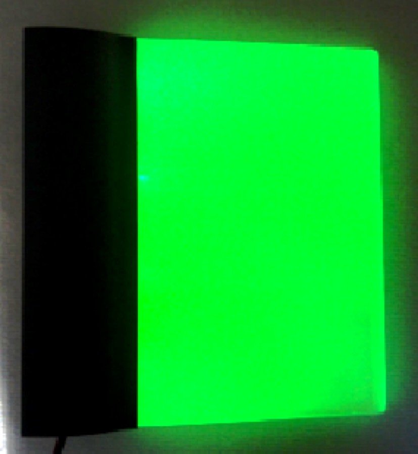 Multi-colour LED parking guidance indicator light mounted above a parking space